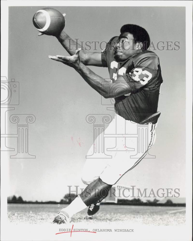 1969 Press Photo Oklahoma college football player Eddie Hinton - hps19092- Historic Images