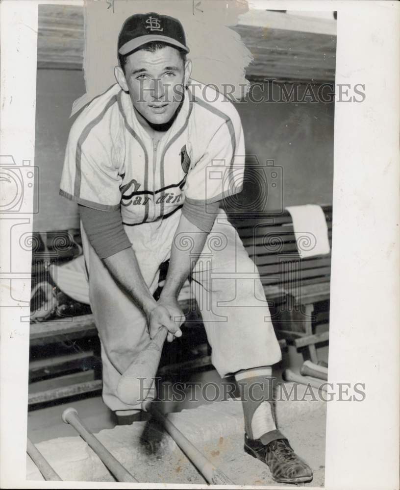 1959 Press Photo St. Louis Cardinals baseball player Nippy Jones - hps19196- Historic Images