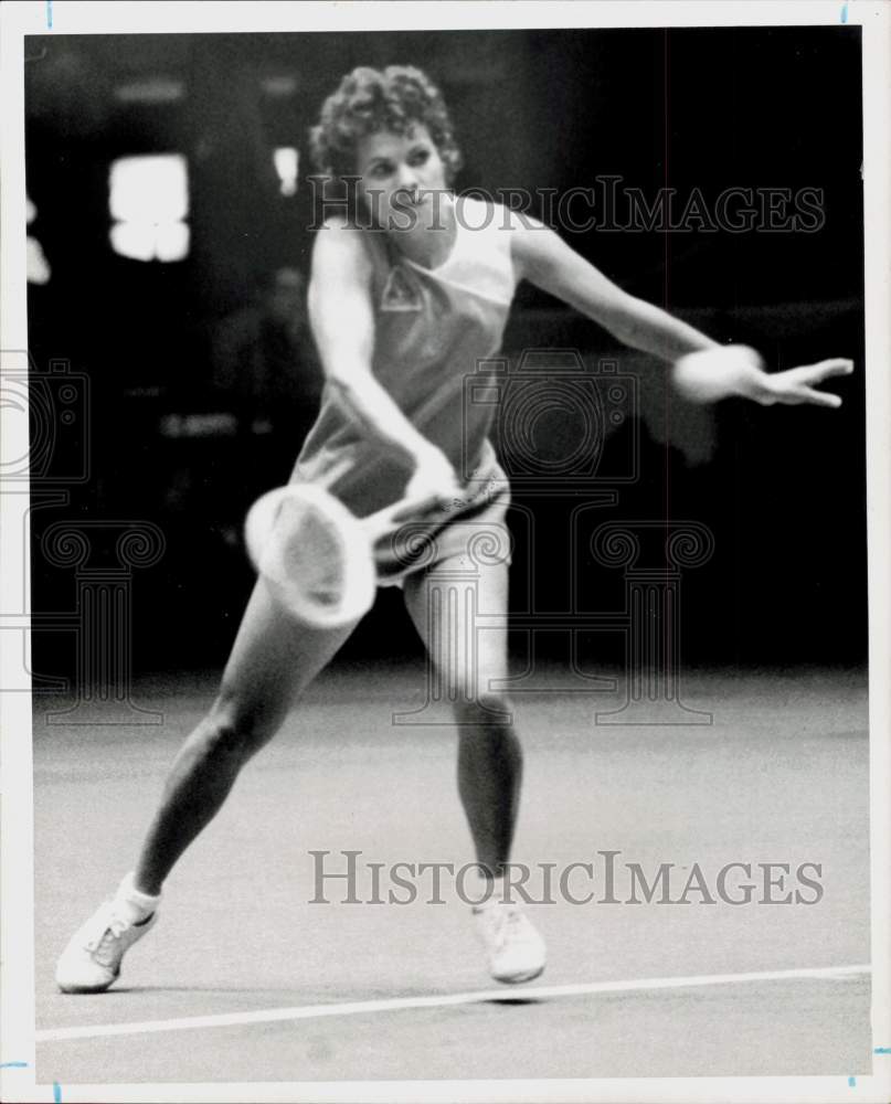 1974 Press Photo Triangles team tennis player Evonne Goolagong in Houston- Historic Images