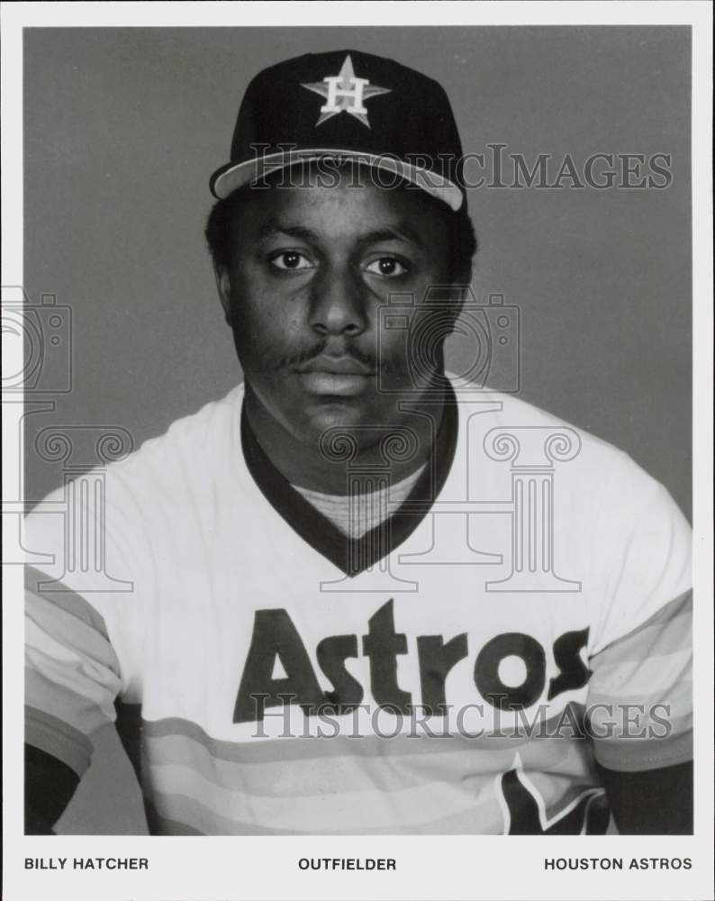 1988 Press Photo Houston Astros Baseball Player Billy Hatcher - hps19357- Historic Images