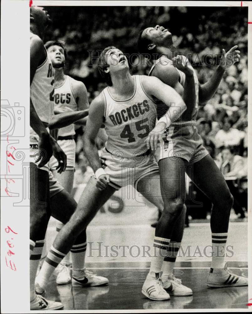 1978 Press Photo San Diego Clippers &amp; Houston Rockets Play in Basketball Game- Historic Images