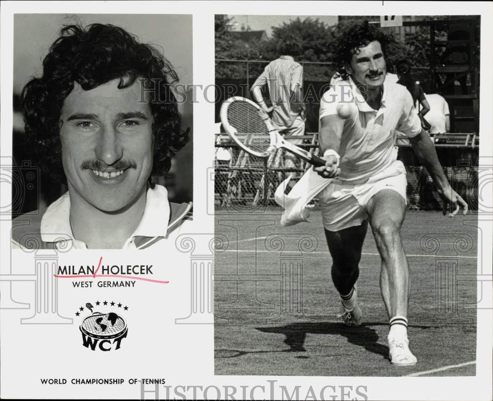 Press Photo Tennis Player Milan Holecek - hps19726- Historic Images