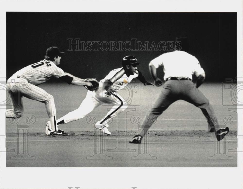 1987 Press Photo Houston Astros and San Diego Padres play baseball - hps19735- Historic Images