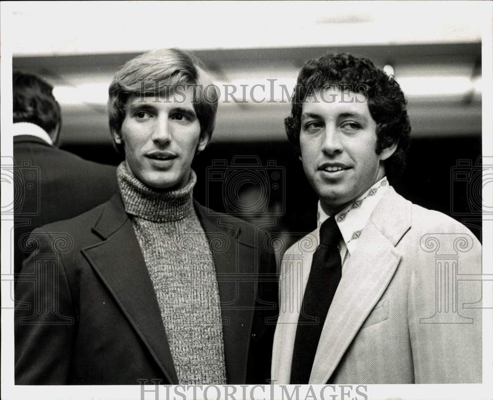 1973 Press Photo Rice college basketball players Perry Gaudet and Randy Reynolds- Historic Images