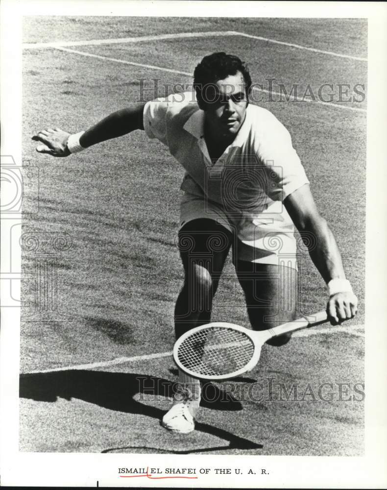 Press Photo Tennis player Ismail El Shafei of the U.A.R. - hps20245- Historic Images