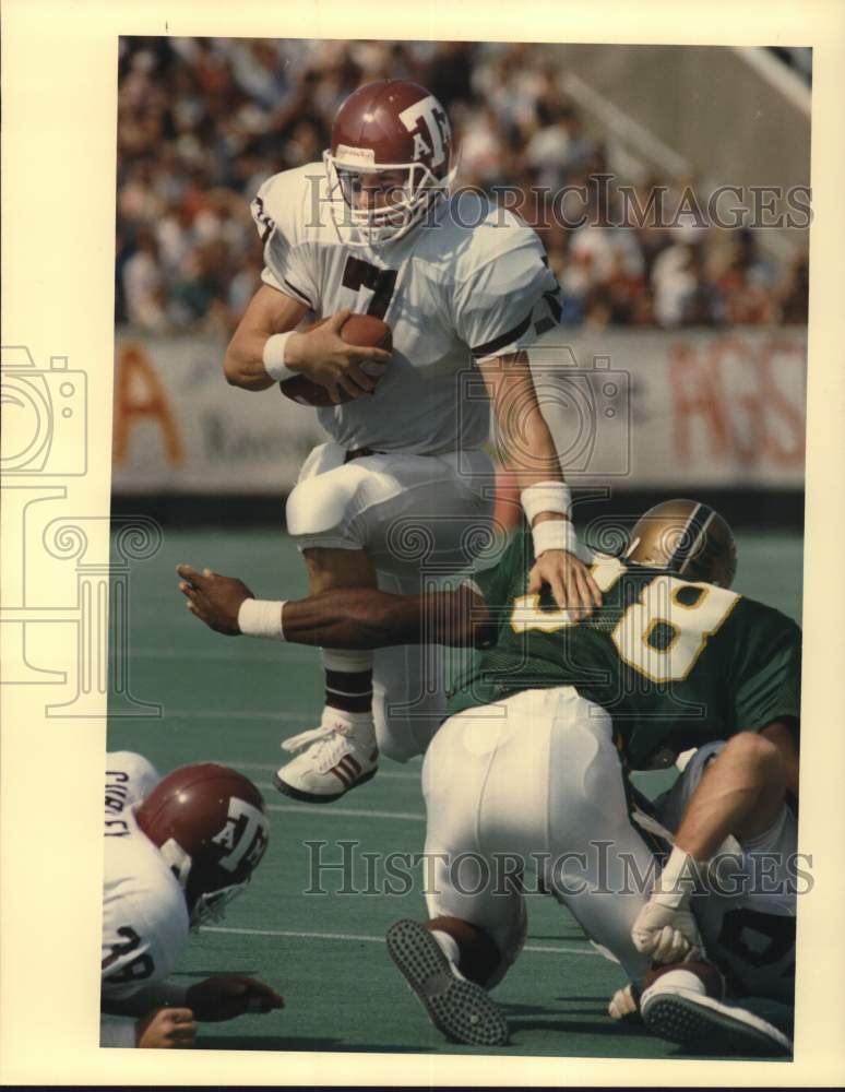 1987 Press Photo Texas A&amp;M and Baylor play college football - hps20253- Historic Images