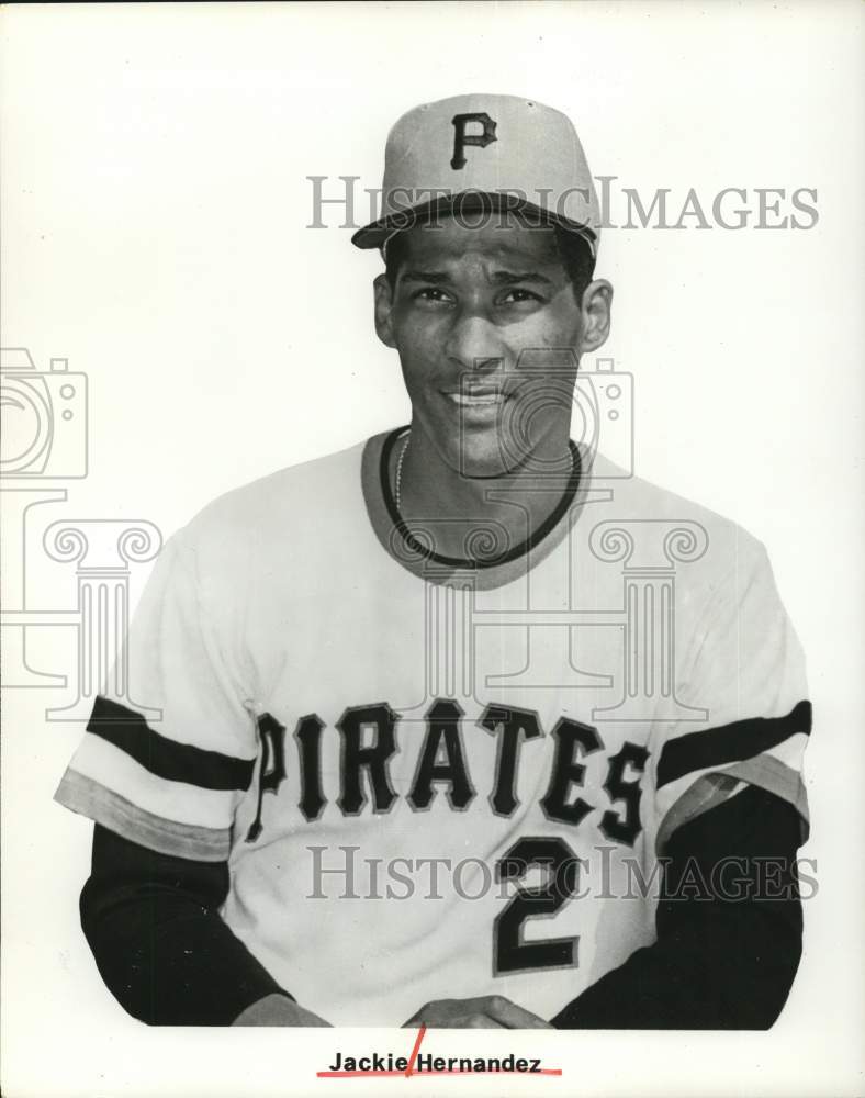 1972 Press Photo Pittsburgh Pirates Baseball Player Jackie Hernandez - hps20407- Historic Images