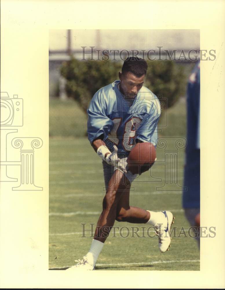 1990 Press Photo Houston Oilers football player Tony Jones - hps20496- Historic Images