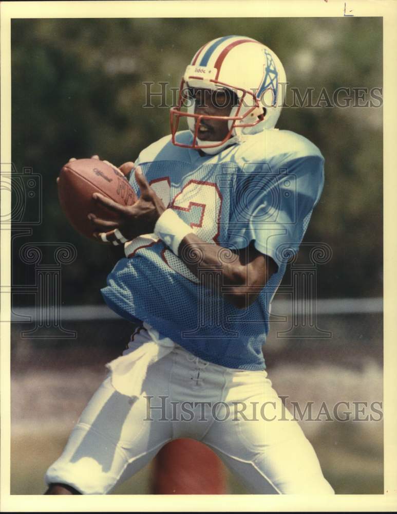 1989 Press Photo Houston Oilers football player Lenny Harris - hps20653- Historic Images