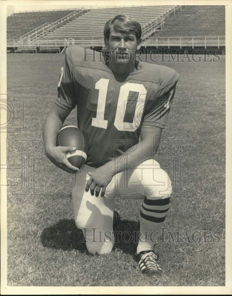 1970 Press Photo Sam Houston State football player David Kubiak - hps21076- Historic Images