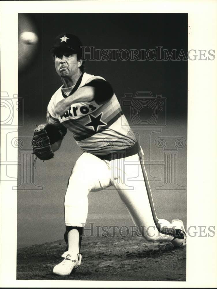 1986 Press Photo Houston Astros pitcher Bob Knepper in action - hps21092- Historic Images