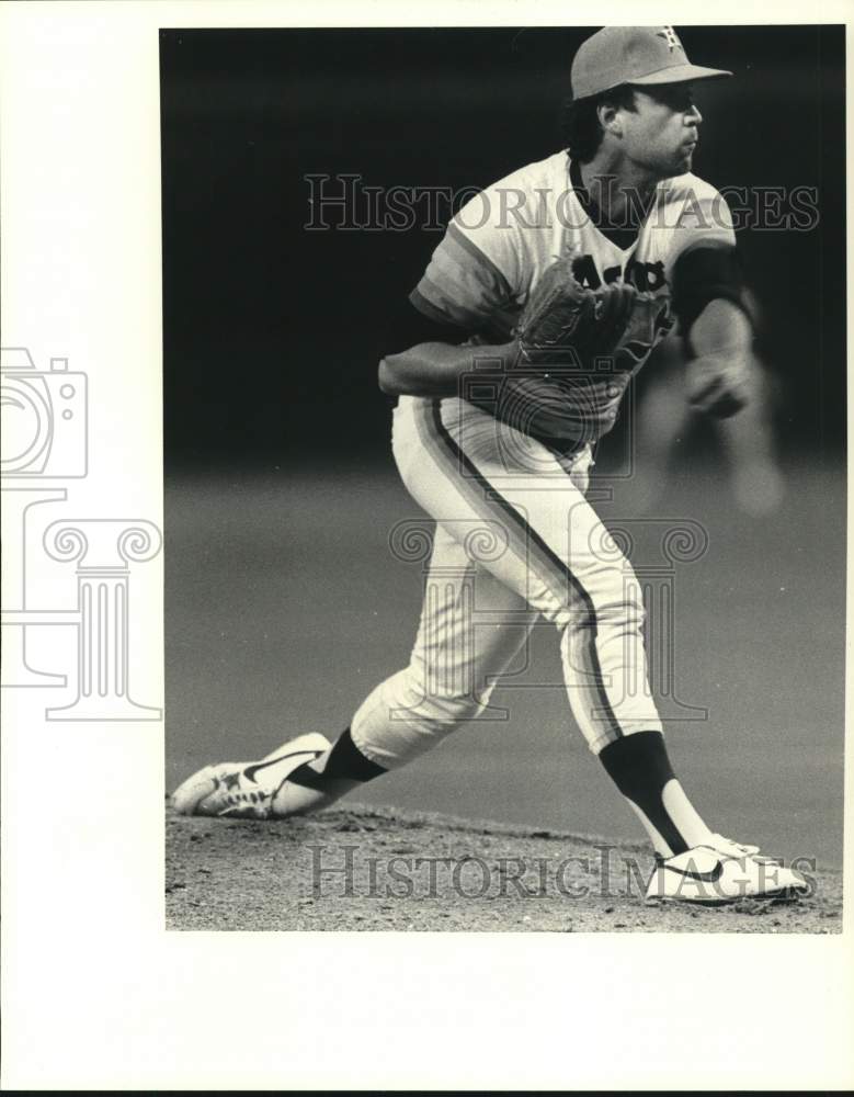 1982 Press Photo Houston Astros baseball pitcher Bob Knepper in action- Historic Images