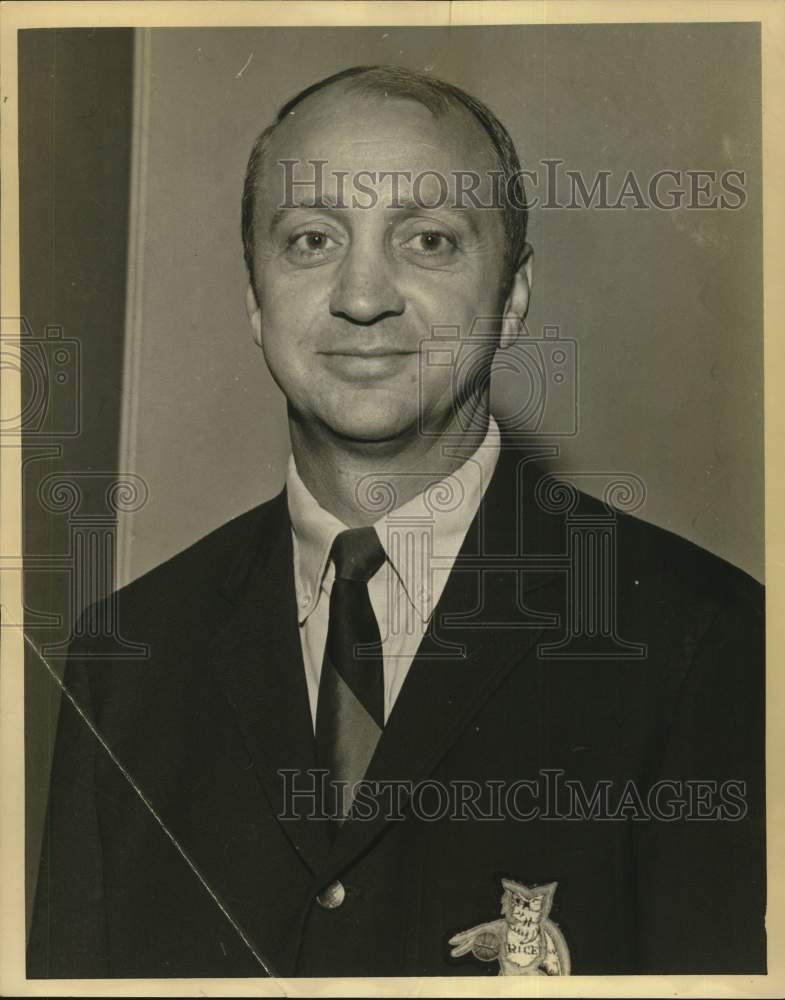 1970 Press Photo Rice University football coach Don Knodel - hps21313- Historic Images