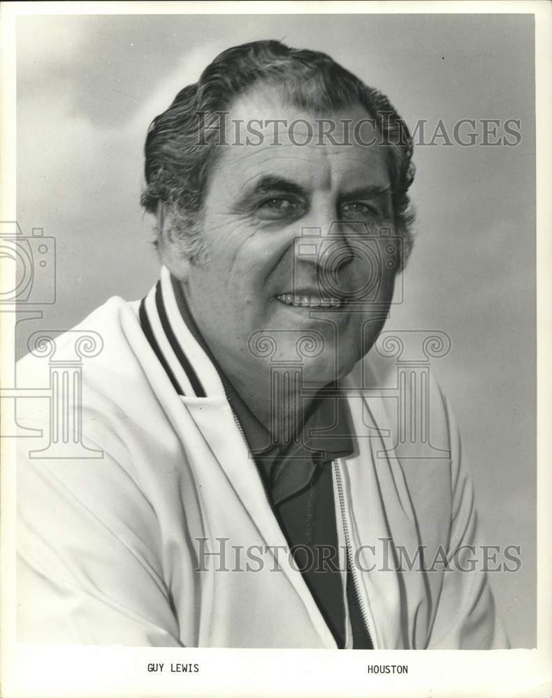 1973 Press Photo University of Houston Basketball Coach Guy Lewis - hps21383- Historic Images