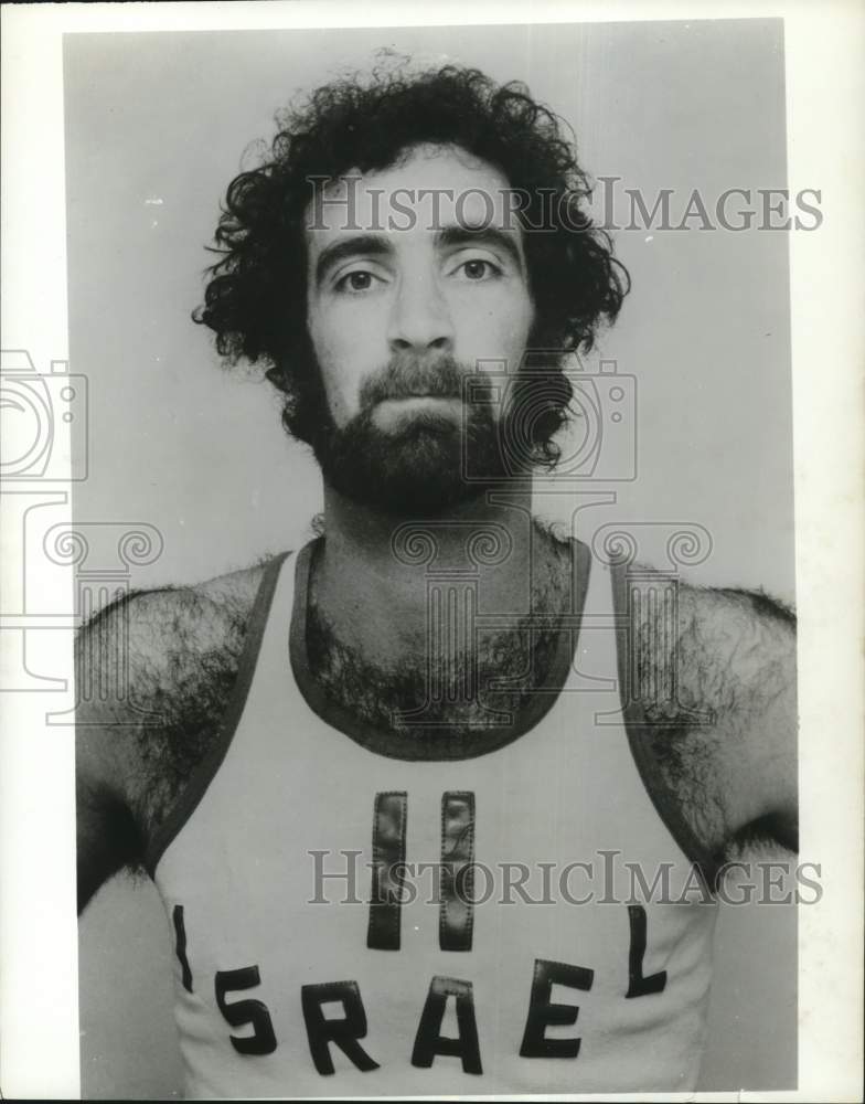 1975 Press Photo Israeli national team basketball player Steve Kaplan- Historic Images