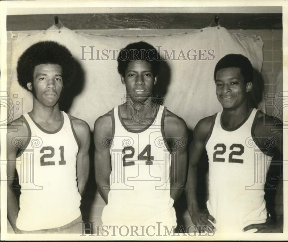 1972 Press Photo Lamar basketball player Gaylord Davis and teammates - hps23260- Historic Images