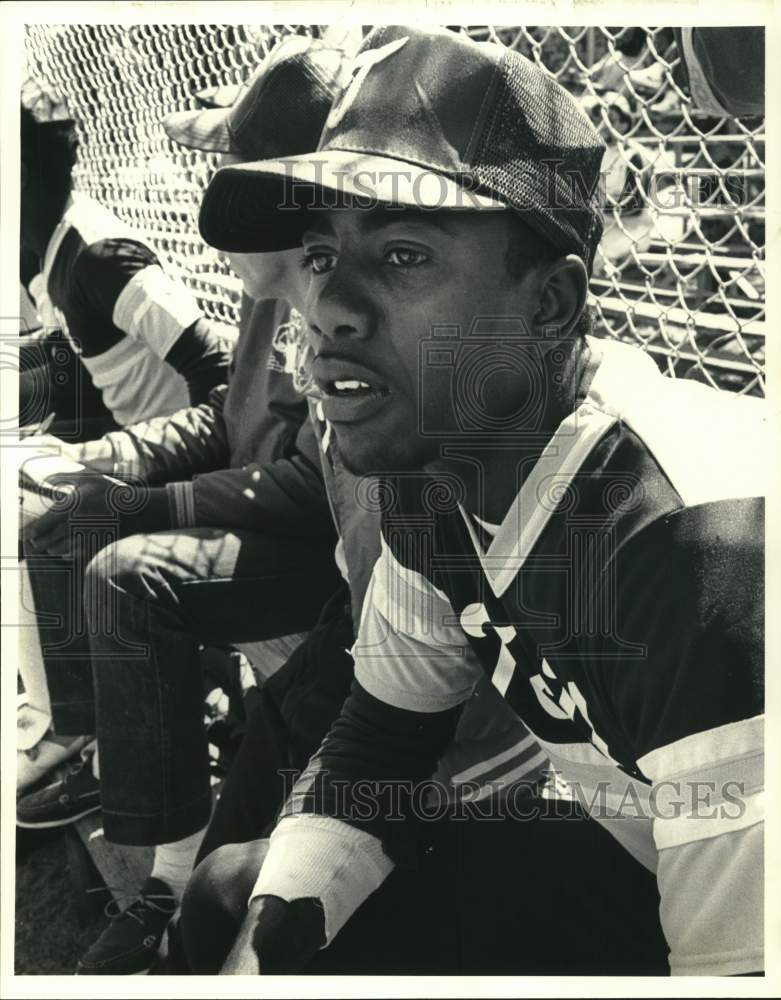 1983 Press Photo Texas Southern baseball player Prince Cousinard - hps23643- Historic Images