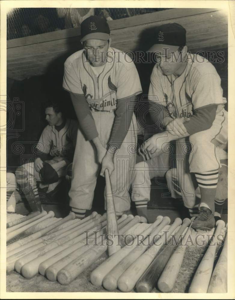 Press Photo Cardinals baseball player Joe Frazier and Texas League teammate- Historic Images