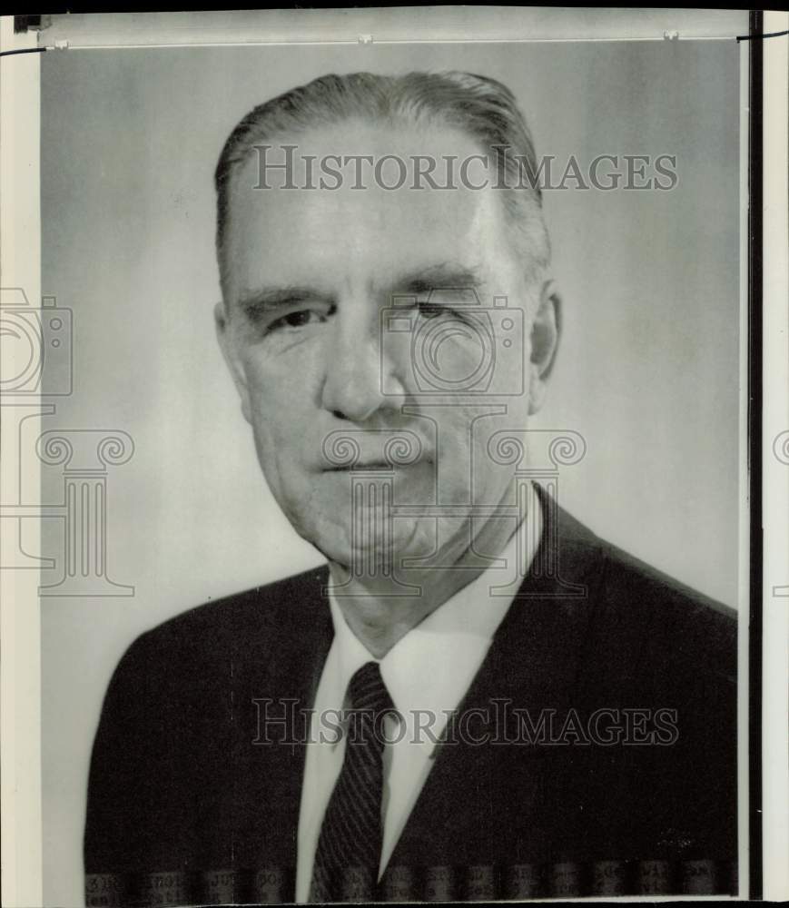 1966 Press Photo General William Senter, gas supply committee vice president- Historic Images