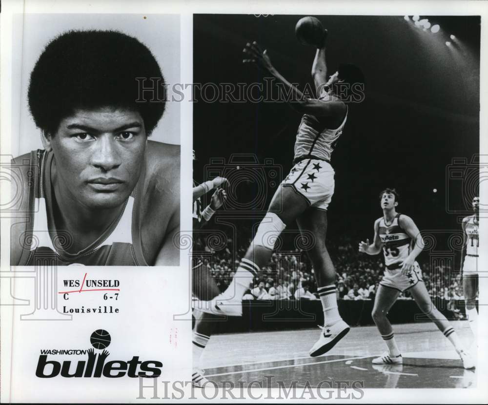 1978 Press Photo Wes Unseld, Louisville, Washington Bullets Basketball Center- Historic Images