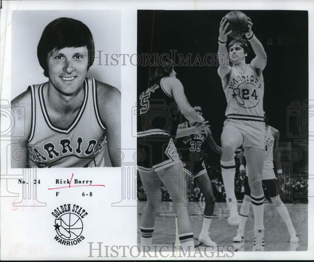 1978 Press Photo Rick Barry, Golden State Warriors Basketball Forward- Historic Images