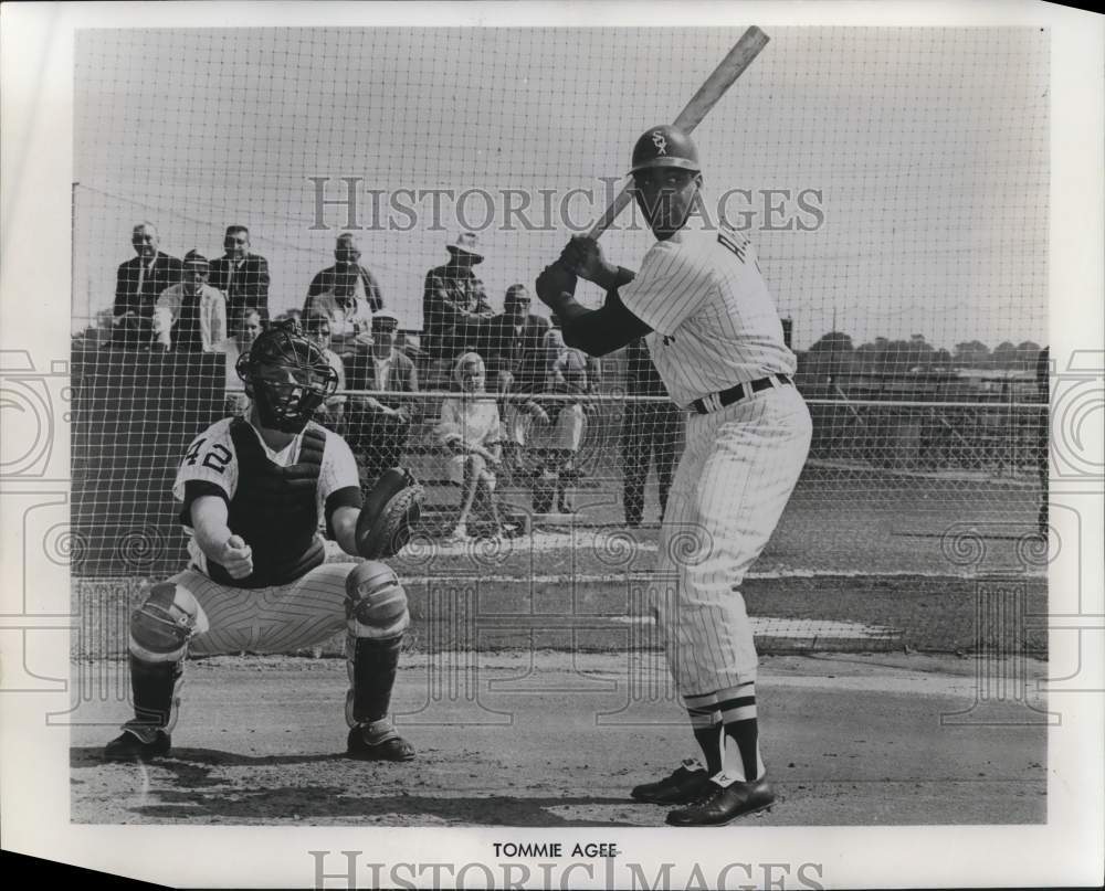 1967 Press Photo Tommie Agee, White Sox Baseball Player - hpx00281- Historic Images