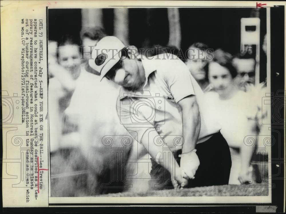 1971 Press Photo Golfer Lee Trevino in Montreal at Canadian Open Tournament- Historic Images