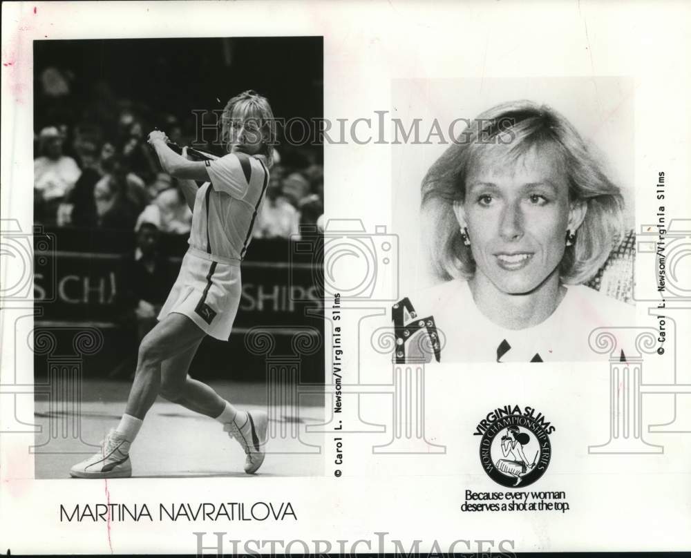 1986 Press Photo Tennis Player Martina Navratilova - hpx00353- Historic Images