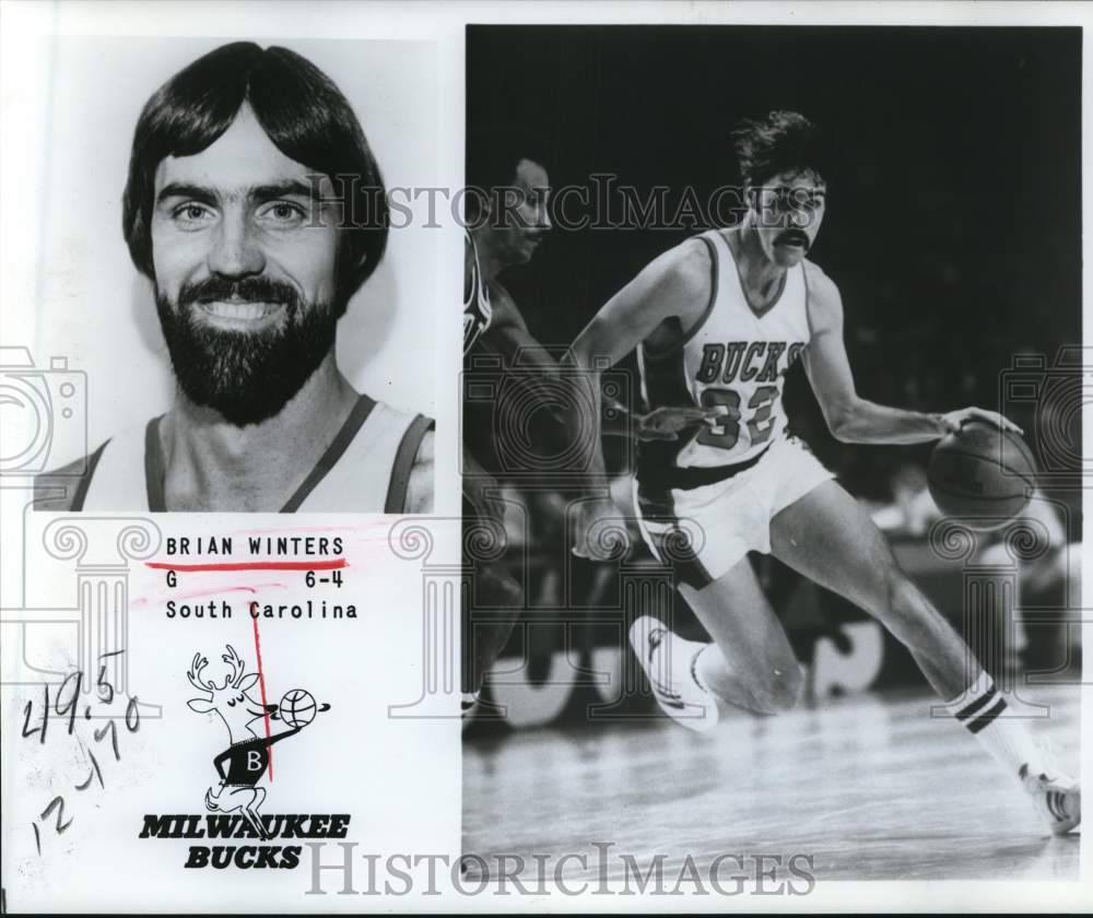 1983 Press Photo Brian Winters, Milwaukee Bucks Basketball Guard - hpx00430- Historic Images