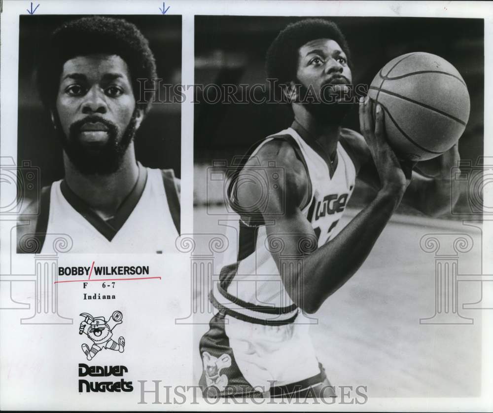 1978 Press Photo Bobby Wilkerson, Denver Nuggets Basketball Forward - hpx00446- Historic Images