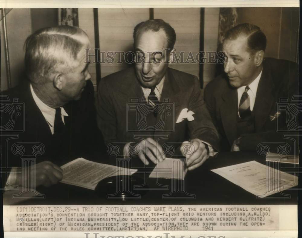 1941 Press Photo American Football Coaches Association Convention Attendees- Historic Images