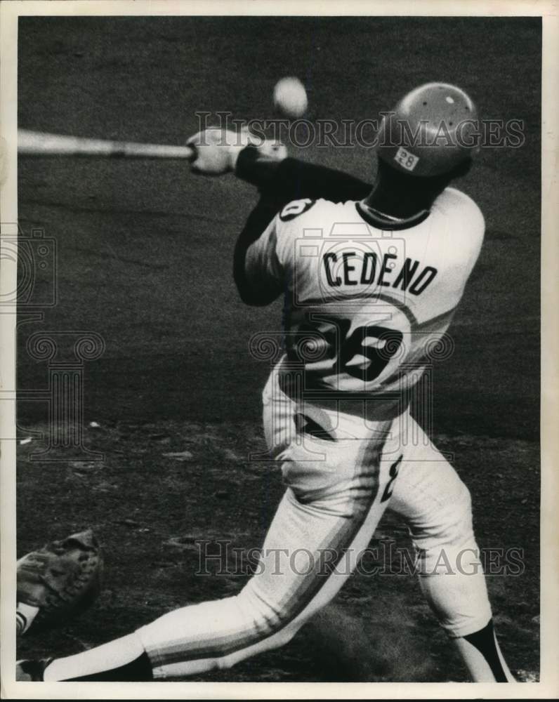 1975 Press Photo Houston Astros Baseball Player Cesar Cedeno - hpx00663- Historic Images