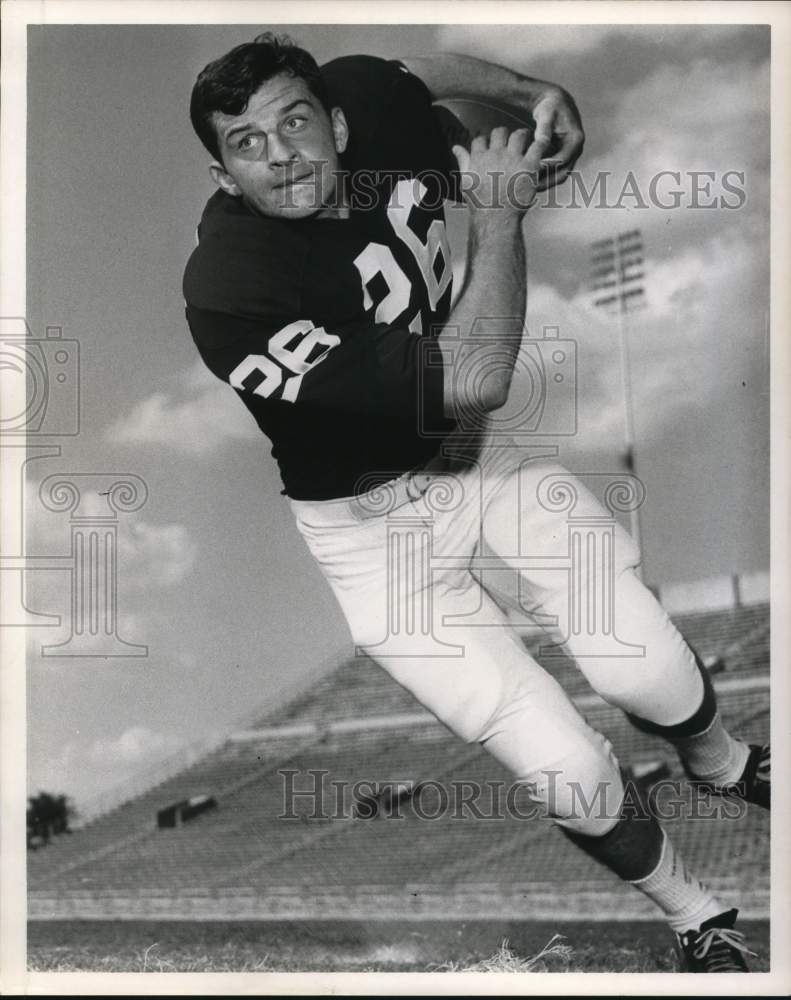 1965 Press Photo Larry Bulach, Football, Texas Christian University - hpx00688- Historic Images