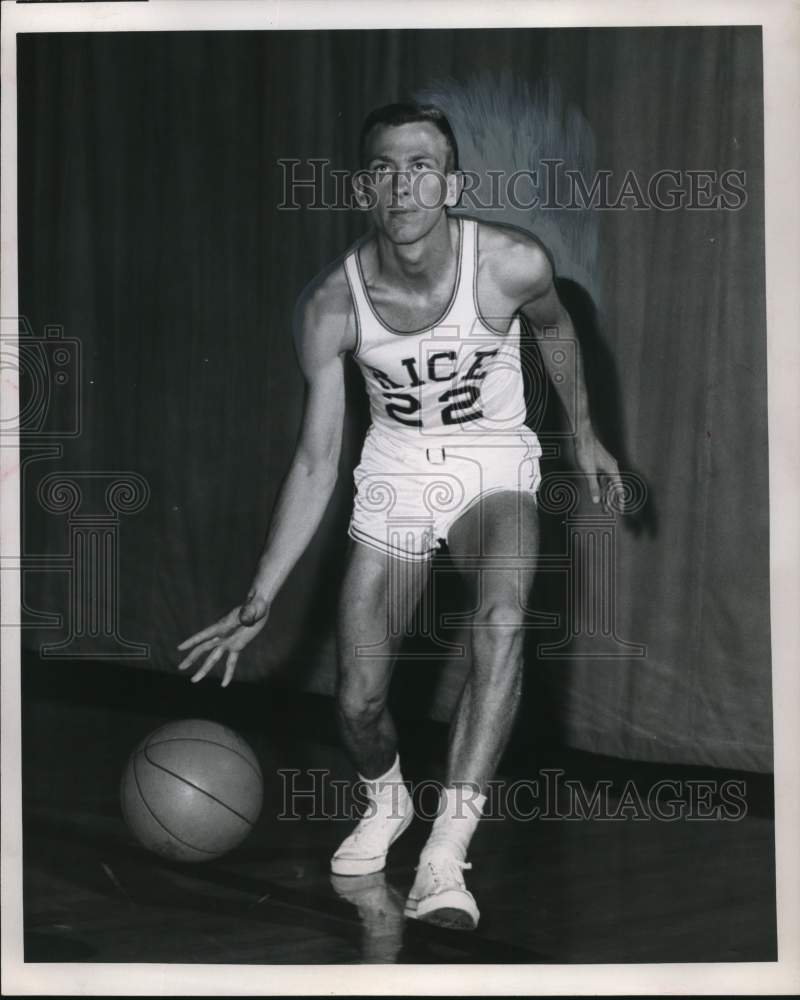 1958 Press Photo Dale Ball, Rice University Basketball Player - hpx00862- Historic Images