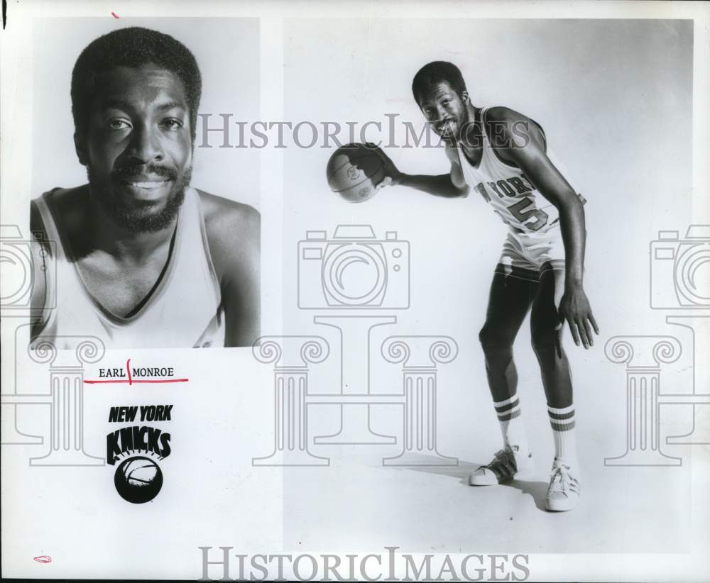 1975 Press Photo Earl Monroe, New York Knicks Basketball - hpx01338- Historic Images