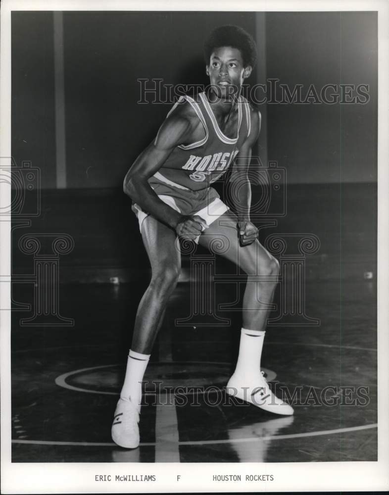 1972 Press Photo Eric McWilliams, Houston Rockets Basketball Forward - hpx01783- Historic Images