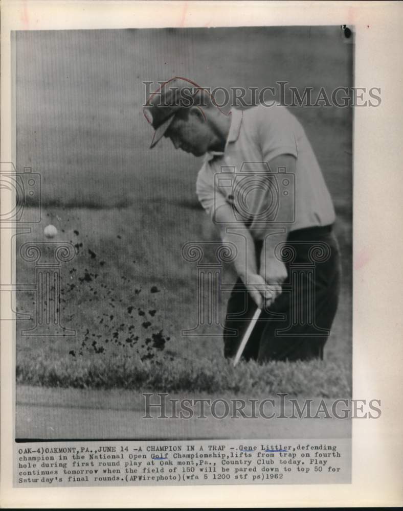 1962 Press Photo Gene Littler, Golfer in National Open Golf Championship- Historic Images