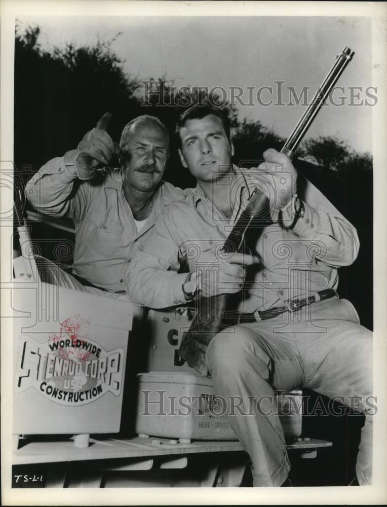 1959 Press Photo Actor Bob Mathias in Scene with Co-Star - hpx02450- Historic Images