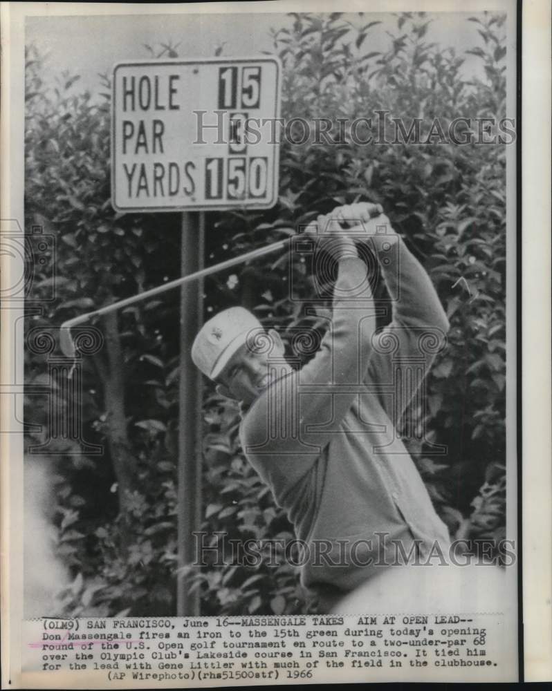 1966 Press Photo Don Massengale, Golfer at U.S. Open Golf Tournament, California- Historic Images