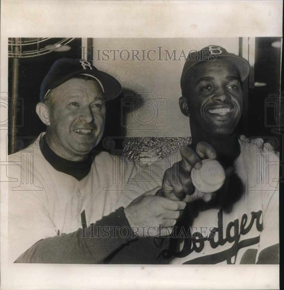 1959 Press Photo Joe Black and Walter Alston, Brooklyn Dodgers Baseball- Historic Images