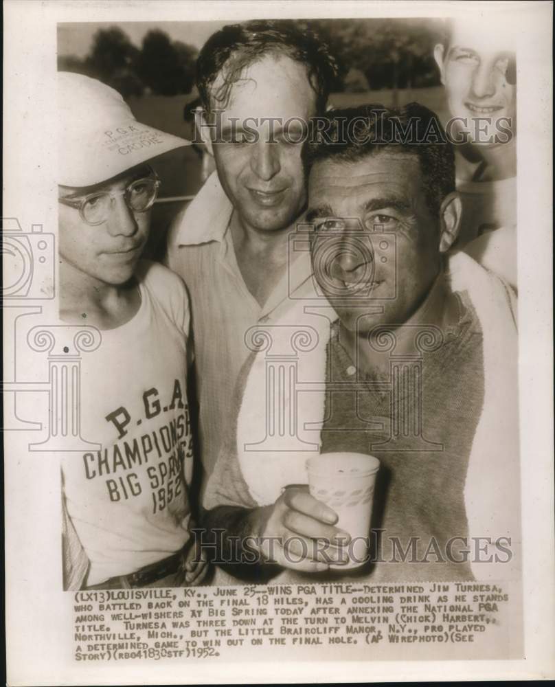 1958 Press Photo Jim Turnesa, Golfer at PGA Tournament in Louisville, Kentucky- Historic Images