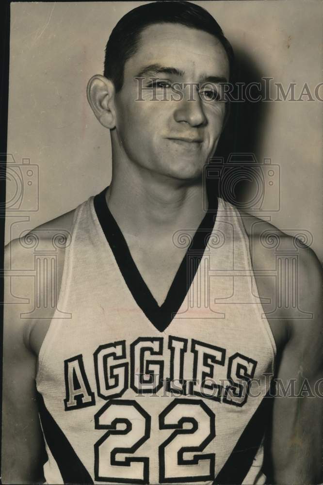 1955 Press Photo Robert William Henderson, A&amp;M Aggies Athlete - hpx02812- Historic Images