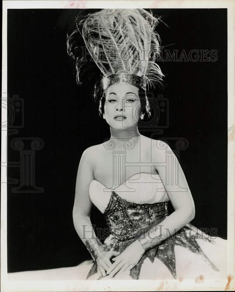 1951 Press Photo Yma Sumac, singer-actress - hpx03273- Historic Images