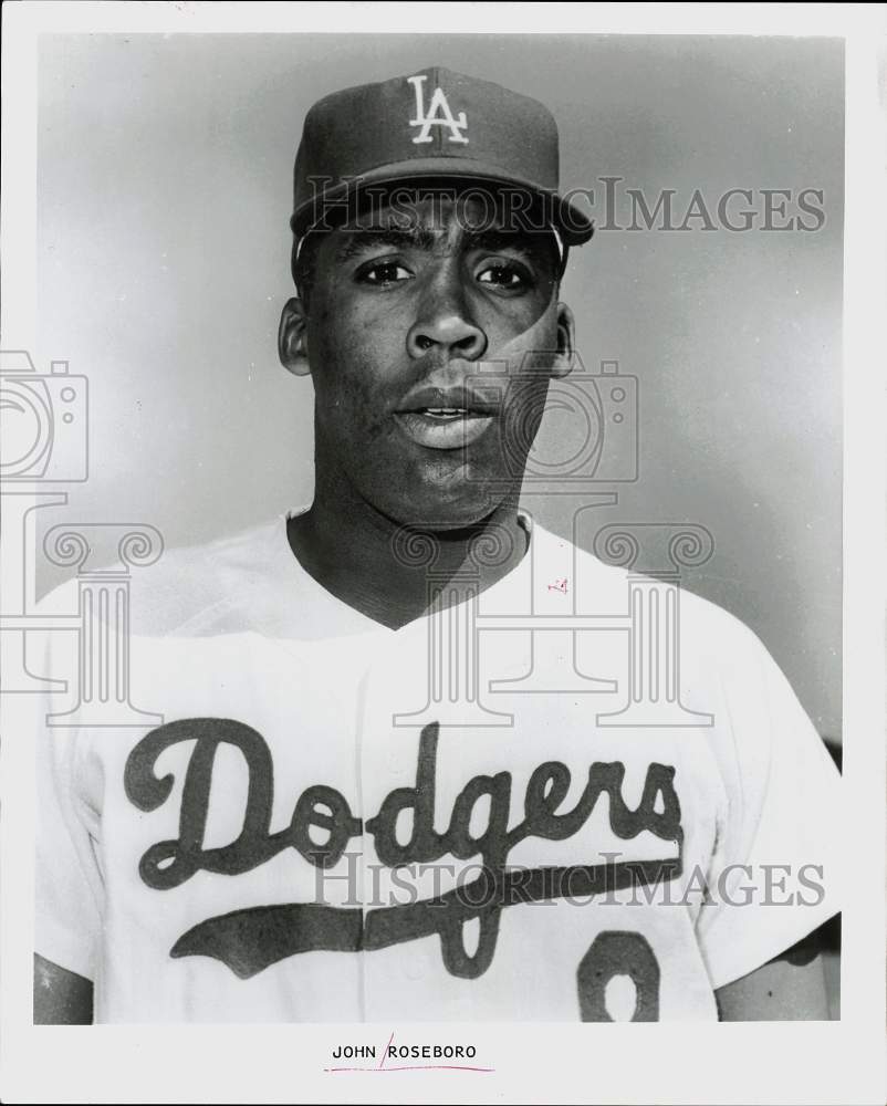 1966 Press Photo John Roseboro, Los Angeles Dodgers baseball player - hpx03394- Historic Images