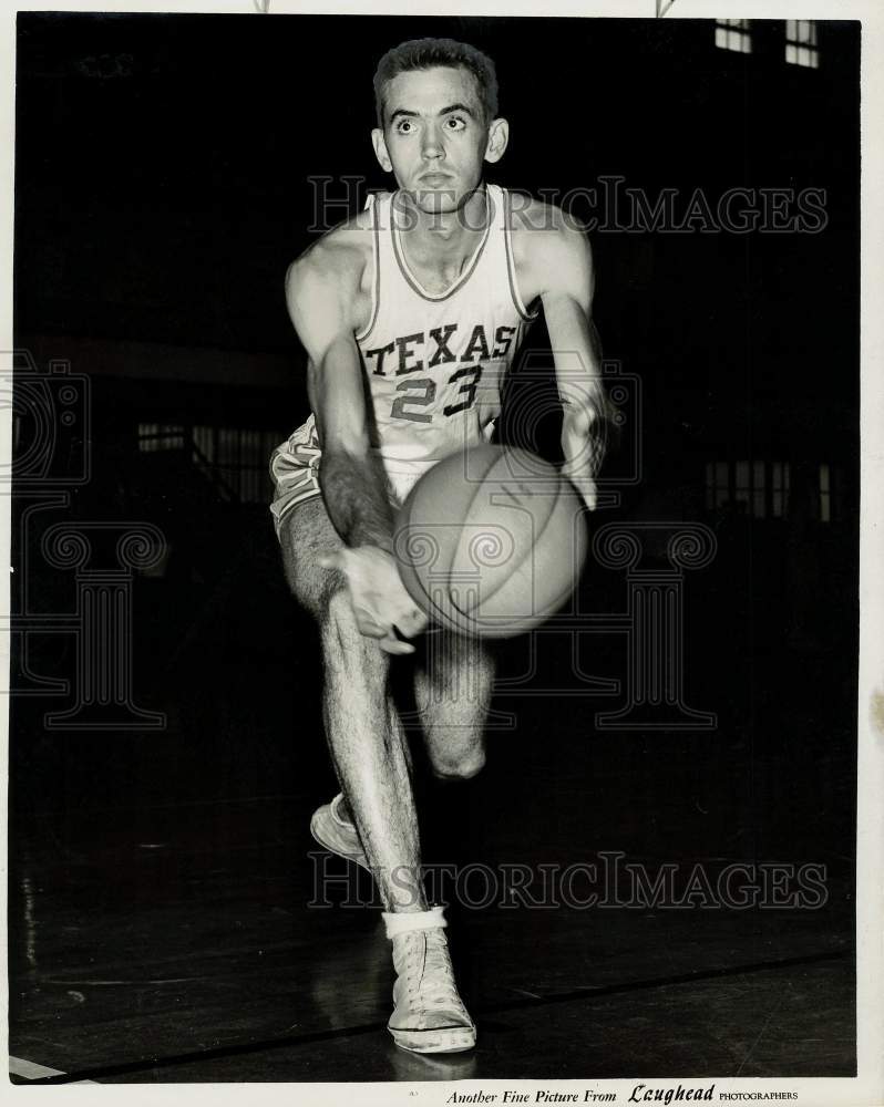 1958 Press Photo Texas basketball player Bob Waggener - hpx03748- Historic Images