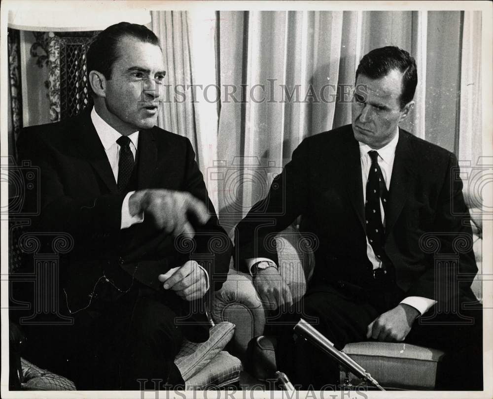 1956 Press Photo Former United States Vice President Richard Nixon and companion- Historic Images