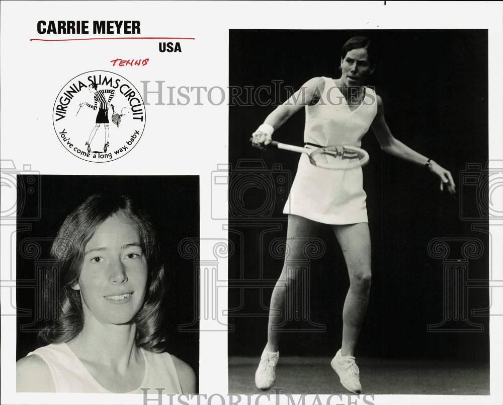 Press Photo Tennis player Carrie Meyer - hpx04807- Historic Images