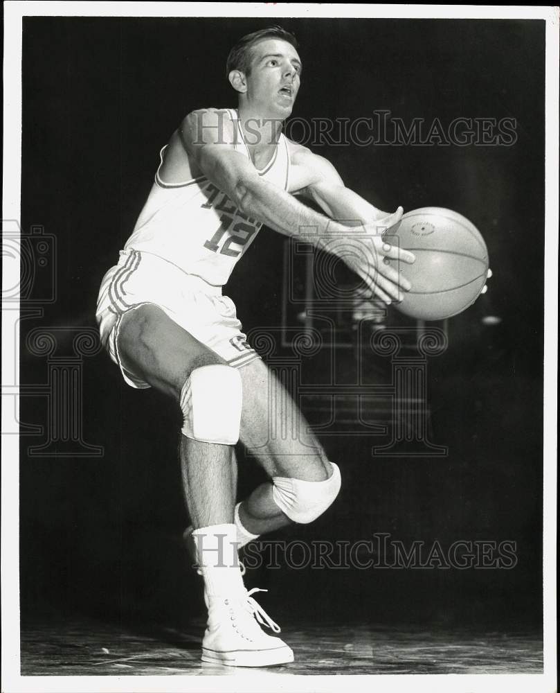 1965 Press Photo University of Texas basketball player Paul Olivier - hpx05610- Historic Images