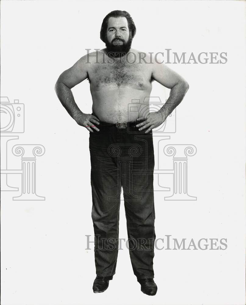 1968 Press Photo American professional wrestler, Grizzly Smith - hpx07203- Historic Images