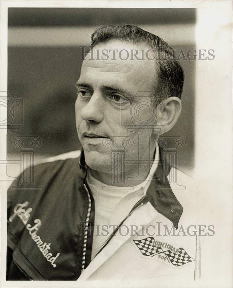 1968 Press Photo Race car driver, Jake Plumstead - hpx07391- Historic Images